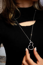 Load image into Gallery viewer, LUOWEND 18K White Gold Real Natural Diamond Necklace for Women