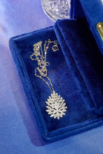 Load image into Gallery viewer, LUOWEND 18K White Gold Real Natural Diamond Pendant Necklace for Women