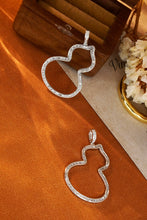 Load image into Gallery viewer, LUOWEND 18K White Gold Real Natural Diamond Necklace for Women