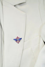 Load image into Gallery viewer, LUOWEND 18K White Gold Real Natural Gemstone and Diamond Necklace for Women