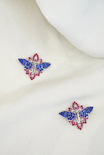 Load image into Gallery viewer, LUOWEND 18K White Gold Real Natural Gemstone and Diamond Necklace for Women