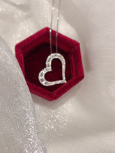 Load image into Gallery viewer, LUOWEND 18K White Gold Real Natural Diamond Earrings and Necklace for Women