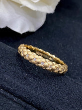 Load image into Gallery viewer, LUOWEND 18K Yellow Gold Real Natural Diamond Ring for Women