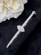 Load image into Gallery viewer, LUOWEND 18K White Gold Real Natural Diamond Bracelet for Women