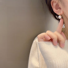 Load image into Gallery viewer, LUOWEND 18K Yellow Gold Real Natural Freshwater Pearl Earrings for Women