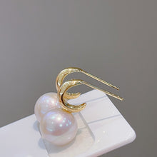 Load image into Gallery viewer, LUOWEND 18K Yellow Gold Real Natural Freshwater Pearl Earrings for Women