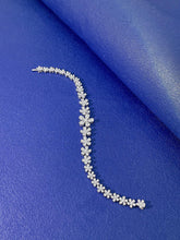 Load image into Gallery viewer, LUOWEND 18K White Gold Real Natural Diamond Bracelet for Women