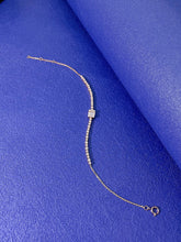 Load image into Gallery viewer, LUOWEND 18K White or Rose Gold Real Natural Diamond Bracelet for Women