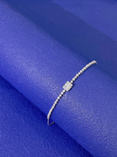 Load image into Gallery viewer, LUOWEND 18K White or Rose Gold Real Natural Diamond Bracelet for Women