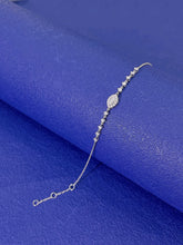 Load image into Gallery viewer, LUOWEND 18K White or Rose Gold Real Natural Diamond Bracelet for Women