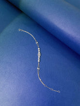 Load image into Gallery viewer, LUOWEND 18K White or Rose Gold Real Natural Diamond Bracelet for Women