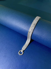 Load image into Gallery viewer, LUOWEND 18K White Gold Real Natural Diamond Bracelet for Women