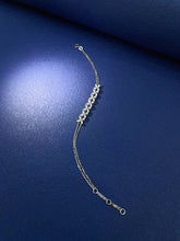 Load image into Gallery viewer, LUOWEND 18K White Gold Real Natural Diamond Bracelet for Women
