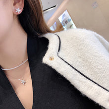 Load image into Gallery viewer, LUOWEND 18K White Gold Real Natural Diamond Stud Earrings for Women