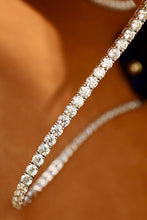 Load image into Gallery viewer, LUOWEND 18K White Gold Real Natural Diamond Bracelet for Women