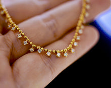 Load image into Gallery viewer, LUOWEND 18K Yellow Gold Real Natural Diamond Necklace for Women