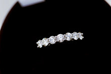 Load image into Gallery viewer, LUOWEND 18K White Gold Real Natural Diamond Ring for Women