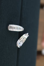 Load image into Gallery viewer, LUOWEND 18K White Gold Real Natural Diamond Stud Earrings for Women