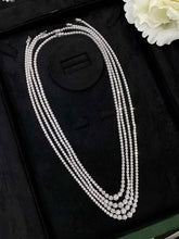 Load image into Gallery viewer, LUOWEND 18K White Gold Real Natural Diamond Tennis Necklace for Women