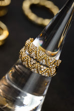 Load image into Gallery viewer, LUOWEND 18K Yellow Gold Real Natural Diamond Ring for Women