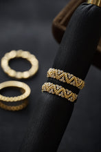 Load image into Gallery viewer, LUOWEND 18K Yellow Gold Real Natural Diamond Ring for Women