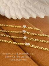 Load image into Gallery viewer, LUOWEND 18K Yellow Gold Real Natural Diamond Bracelet for Women
