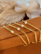 Load image into Gallery viewer, LUOWEND 18K Yellow Gold Real Natural Diamond Bracelet for Women