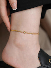 Load image into Gallery viewer, LUOWEND 18K Yellow Gold Real Natural Diamond Bracelet and Anklet Chain for Women