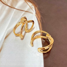 Load image into Gallery viewer, LUOWEND 18K Yellow Gold Ring for Women