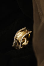 Load image into Gallery viewer, LUOWEND 18K Yellow Gold Real Natural Diamond Ring for Women