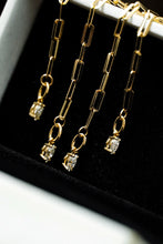 Load image into Gallery viewer, LUOWEND 18K Yellow Gold Real Natural Diamond Bracelet and Anklet Chain for Women