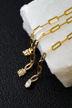 Load image into Gallery viewer, LUOWEND 18K Yellow Gold Real Natural Diamond Bracelet and Anklet Chain for Women