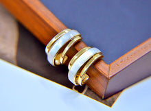 Load image into Gallery viewer, LUOWEND 18K Yellow Gold Real Natural Gemstone Earrings for Women