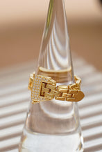 Load image into Gallery viewer, LUOWEND 18K Yellow Gold Real Natural Diamond Ring for Women
