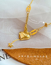 Load image into Gallery viewer, LUOWEND 18K Yellow Gold Real Natural Diamond Necklace for Women