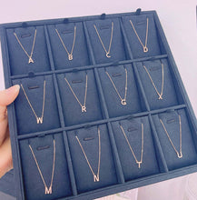 Load image into Gallery viewer, LUOWEND 18K Rose Gold Real Natural Diamond Pendant Necklace for Women