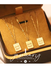 Load image into Gallery viewer, LUOWEND 18K Yellow Gold Real Natural Diamond Pendant Necklace for Women