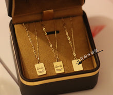 Load image into Gallery viewer, LUOWEND 18K Yellow Gold Real Natural Diamond Pendant Necklace for Women