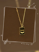 Load image into Gallery viewer, LUOWEND 18K Yellow Gold Real Natural Diamond Pendant Necklace for Women