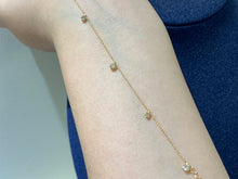 Load image into Gallery viewer, LUOWEND 18K Yellow Gold Real Natural Diamond Bracelet for Women