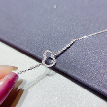 Load image into Gallery viewer, LUOWEND 18K White or Yellow or Rose Gold Real Natural Diamond Bracelet for Women