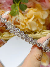 Load image into Gallery viewer, LUOWEND 18K White Gold Real Natural Diamond Bracelet for Women