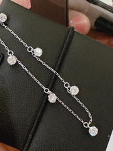 Load image into Gallery viewer, LUOWEND 18K White Gold Real Natural Diamond Bracelet for Women