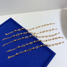 Load image into Gallery viewer, LUOWEND 18K Yellow Gold Bracelet for Women