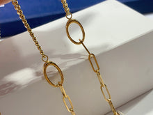 Load image into Gallery viewer, LUOWEND 18K Yellow Gold Necklace for Women
