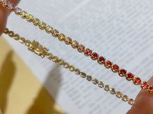 Load image into Gallery viewer, LUOWEND 18K Yellow Gold Real Natural Bracelet for Women