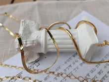 Load image into Gallery viewer, LUOWEND 18K Yellow Gold Snake Chain Necklace for Women