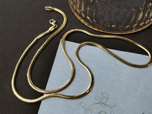 Load image into Gallery viewer, LUOWEND 18K Yellow Gold Snake Chain Necklace for Women