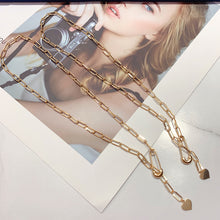 Load image into Gallery viewer, LUOWEND 18K Yellow Gold Necklace for Women
