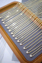 Load image into Gallery viewer, LUOWEND 18K Yellow Gold Real Natural Diamond Necklace for Women